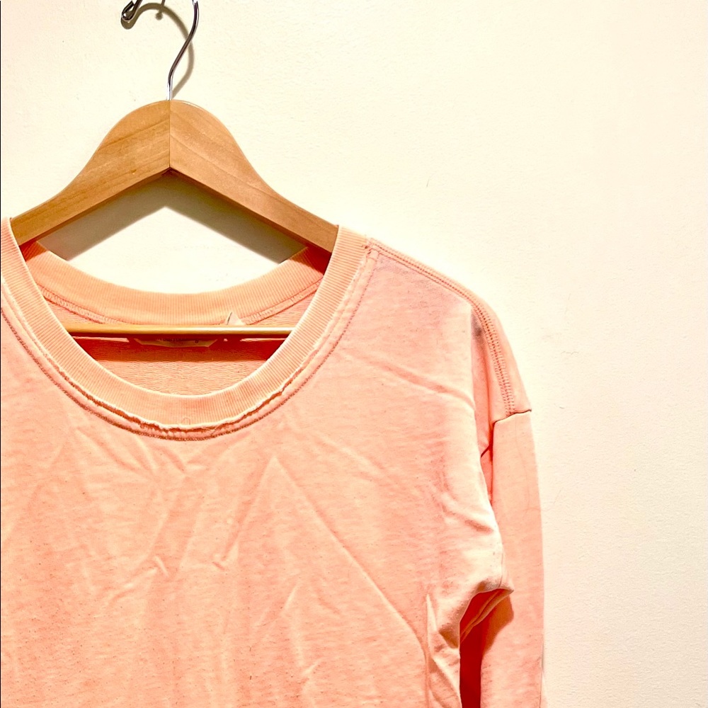 Soft Surroundings muted neon sweatshirt